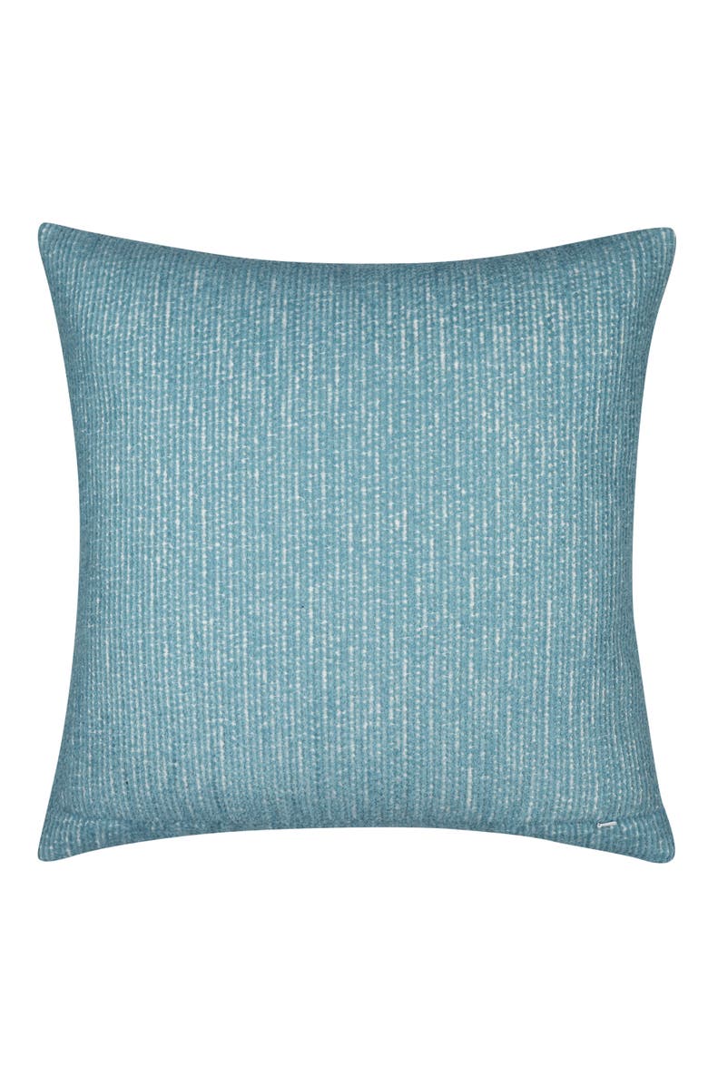 Elaine Smith Escape Handmade Applique Indoor 
Outdoor Woven Accent Pillow, Alternate, color, Ocean