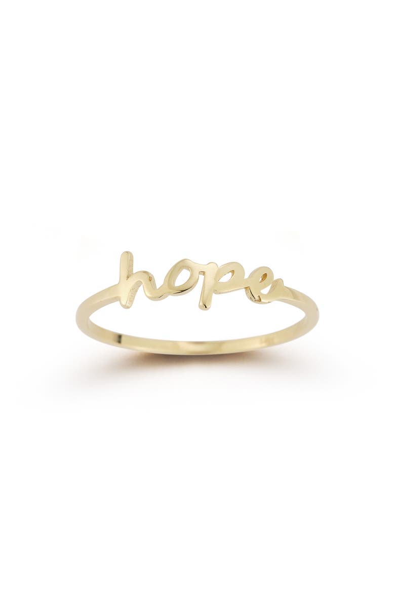 Ember Fine Jewelry 14K Gold 'Hope' Ring, Main, color, Gold