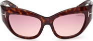 TOM FORD Brianna 55mm Gradient Cat Eye Sunglasses