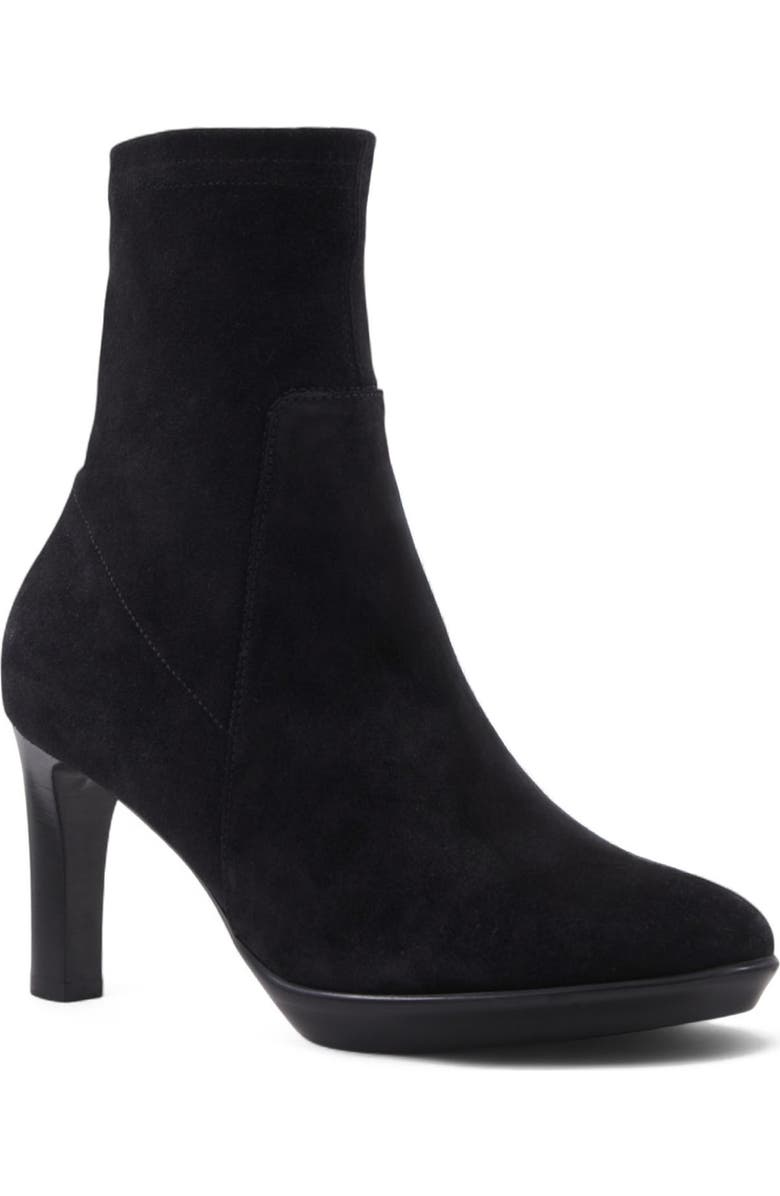 Aquatalia Rhumba Low Weatherproof Bootie, Main, color, Black Suede