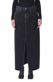 AGOLDE Leif Longline Denim Skirt