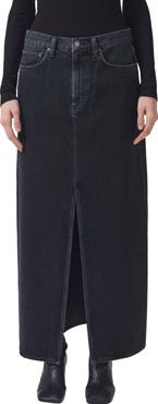 AGOLDE Leif Longline Denim Skirt