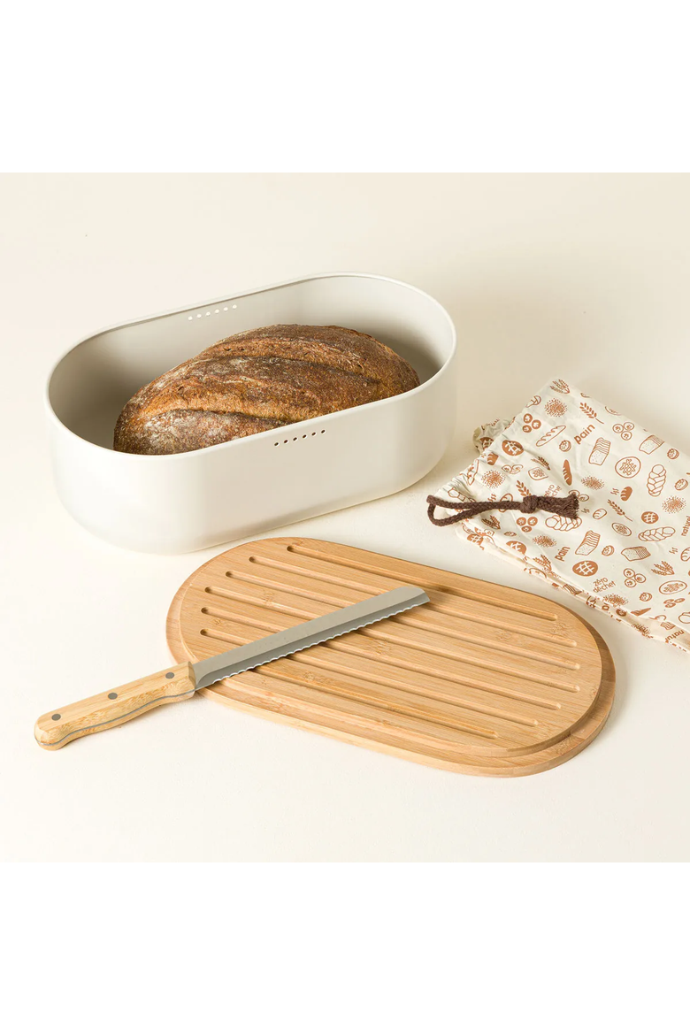 Store & Serve 4-in-1 Bread Box by La Brigade de Buyer Inc., Alternate, color, Multi