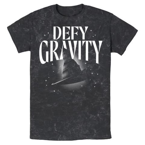 Mens Wicked Defy Gravity Witch Hat T Shirt