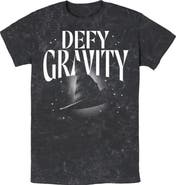 Wicked Mens Wicked Defy Gravity Witch Hat T Shirt