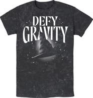 Wicked Mens Wicked Defy Gravity Witch Hat T Shirt