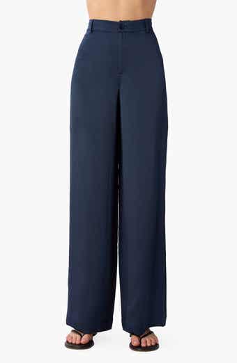 Kyley Crepe Silk Wide Leg Pants
