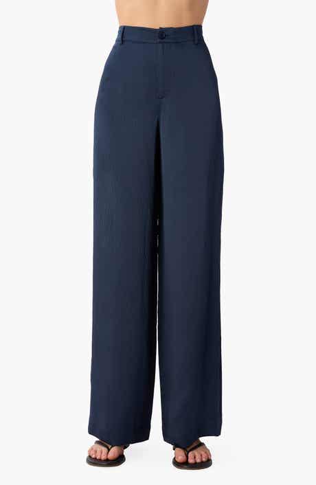 Kyley Crepe Silk Wide Leg Pants