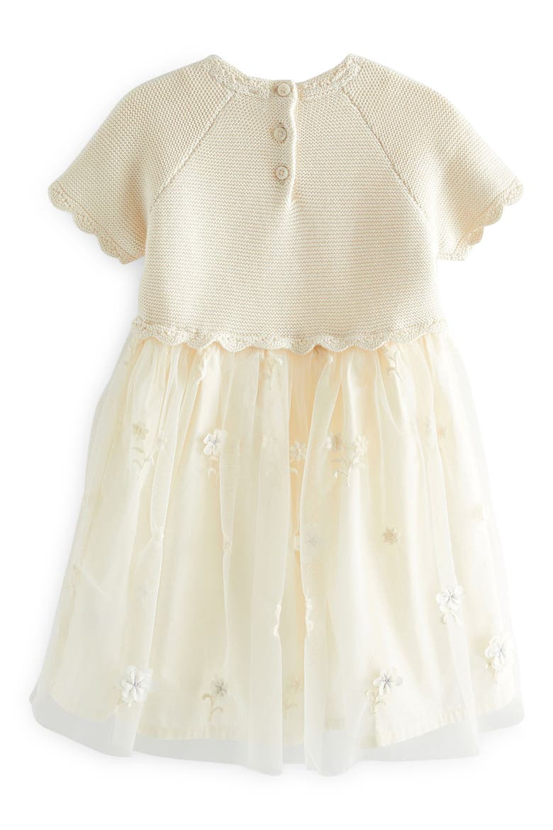 Kids' Floral Embroidered Party Dress, Alternate, color, IVORY