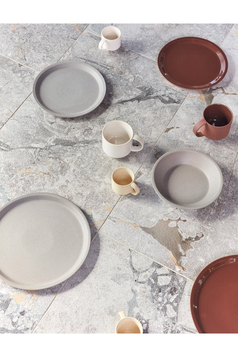 Yuka Lunch Plate - Set of 2, Alternate, color, Stone