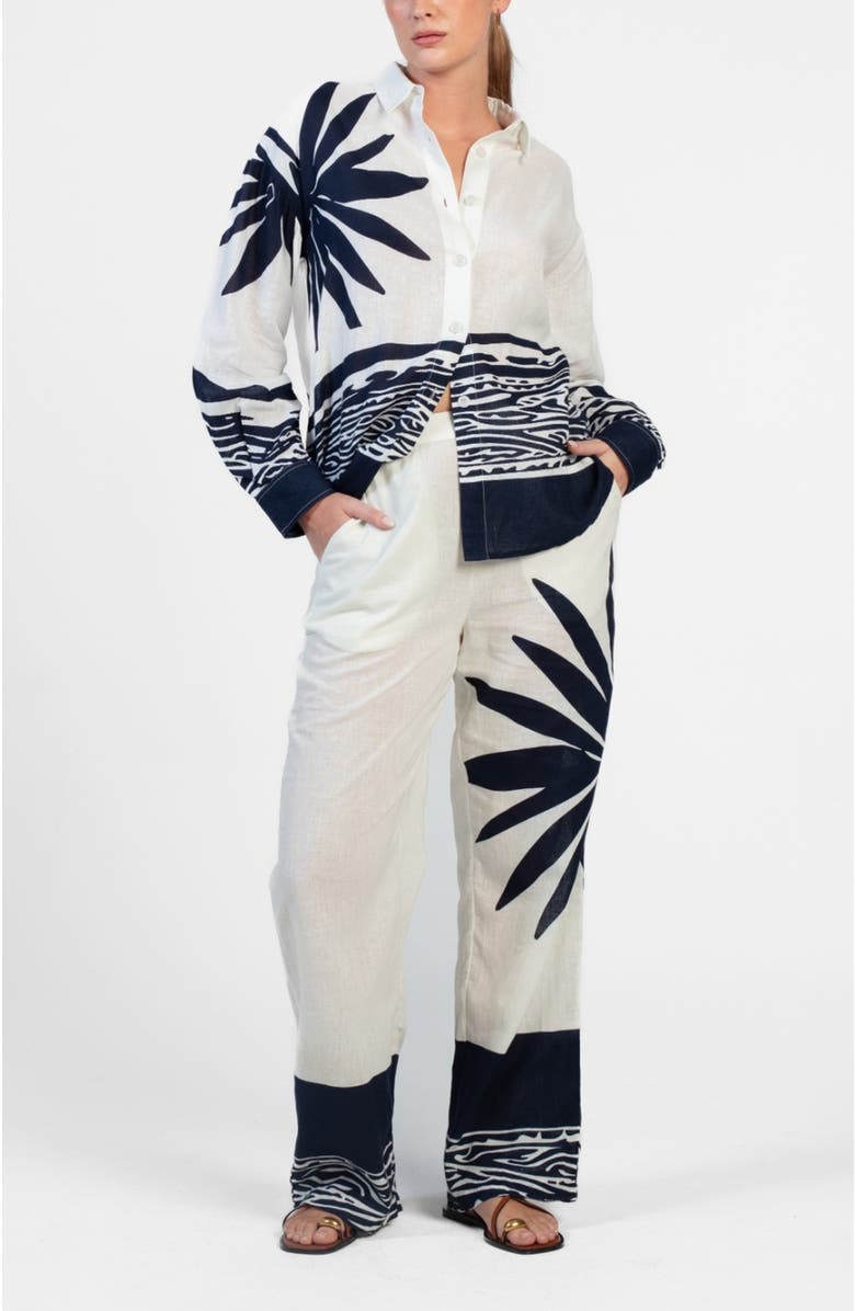 DIARRABLU Tova Pants, Alternate, color, Baya Navy