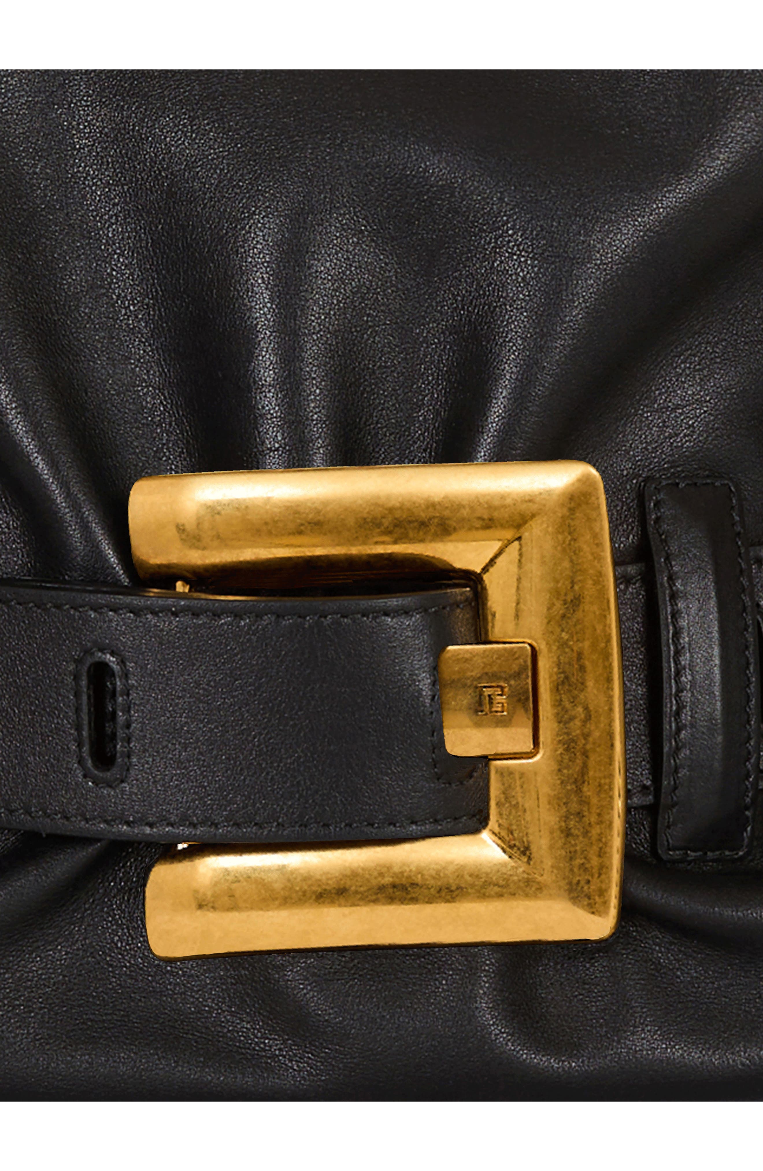 Balmain Medium Anthem Leather Tote, Alternate, color, 