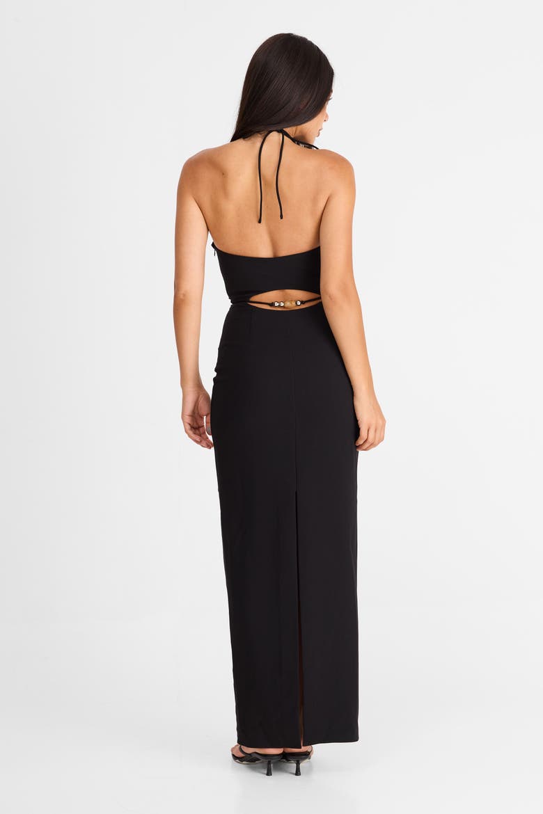 Mina Maxi Dress, Alternate, color, Black