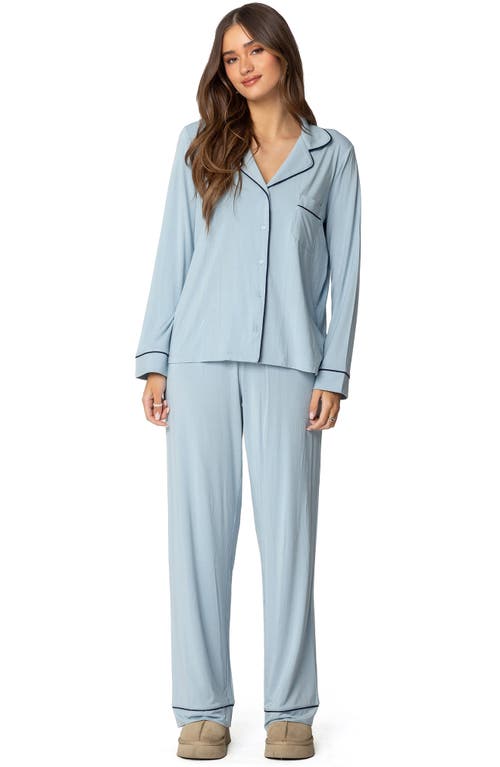 EDIKTED EDIKTED JEANETTE BUTTON-UP PAJAMA TOP 