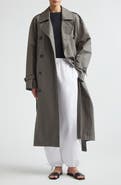 TOTEME Crisp Organic Cotton & Nylon Trench Coat