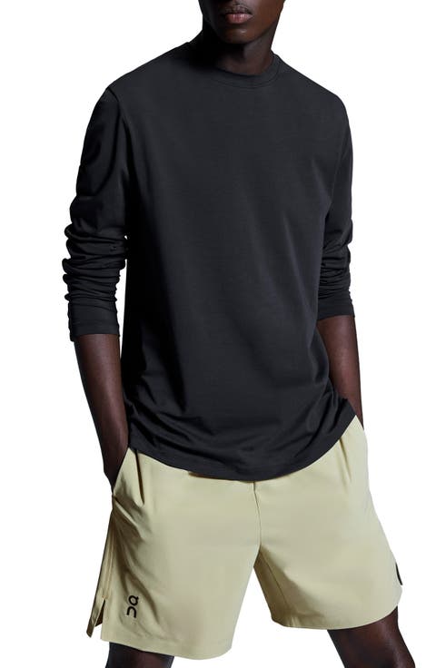 Focus Long Sleeve Pima Cotton Blend T-Shirt