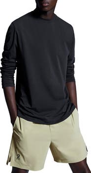 On Focus Long Sleeve Pima Cotton Blend T-Shirt