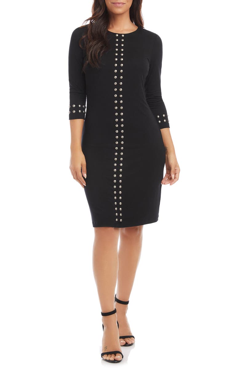 Karen Kane Studded Sheath Dress, Main, color, 