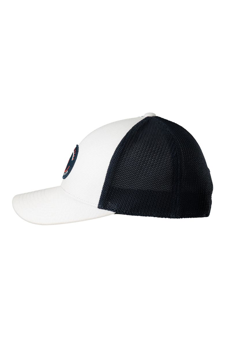 Yacht Club Patch Snapback Cap, Alternate, color, WHITE