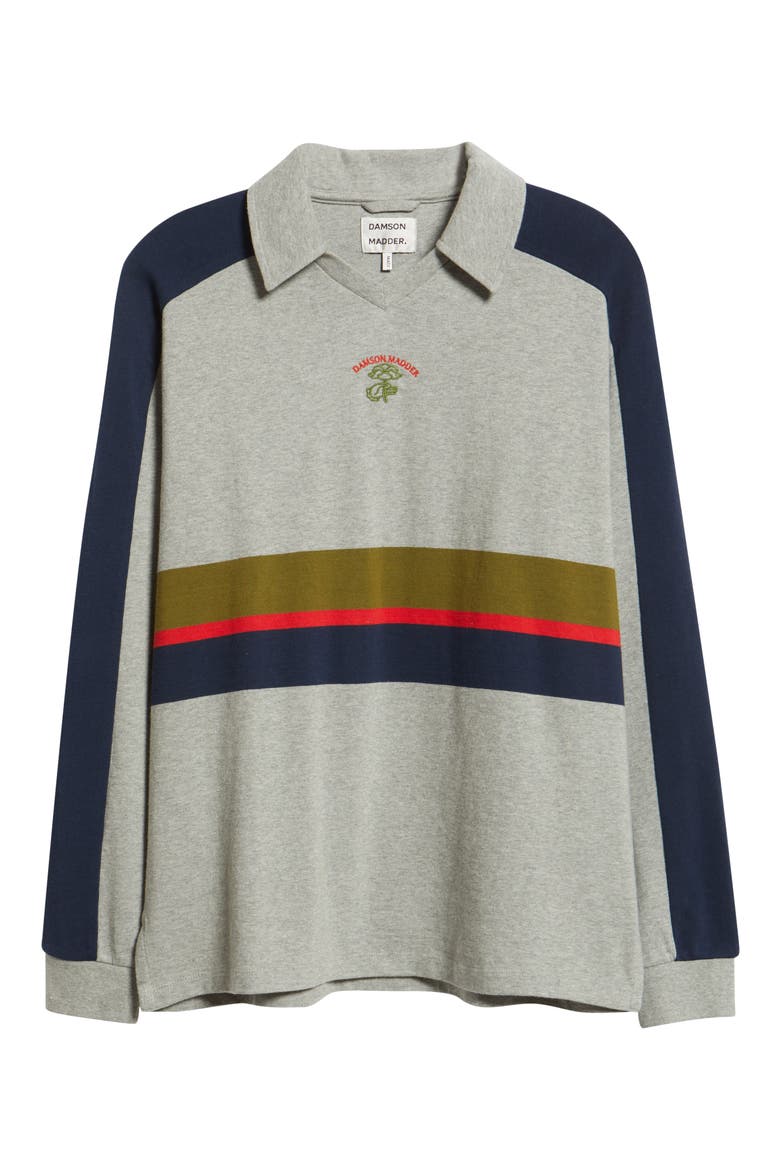 Verity V-Neck Rugby Shirt, Alternate, color, GREY