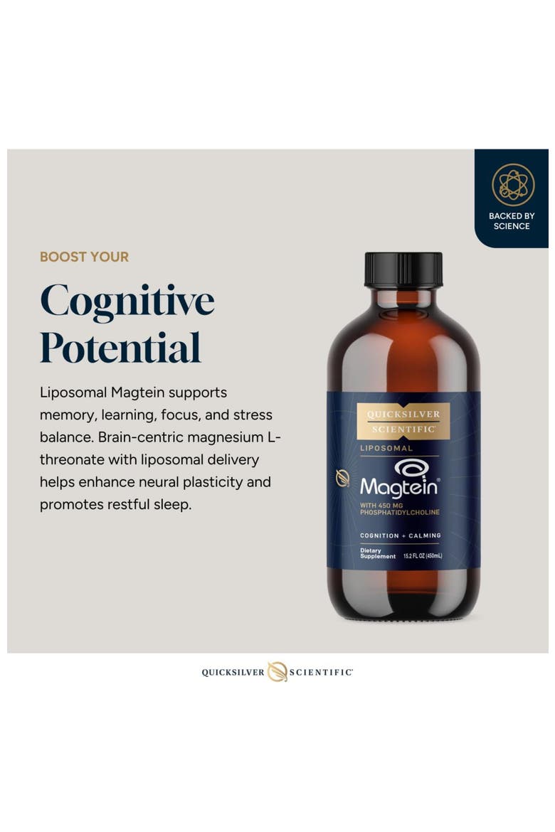 Liposomal Magtein Magnesium L-Threonate Supplement, Alternate, color, None