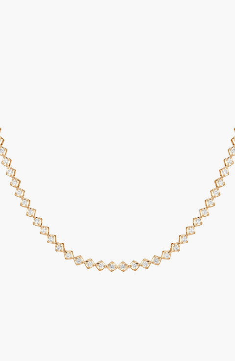 Lab Grown Diamond Tennis Choker Necklace
