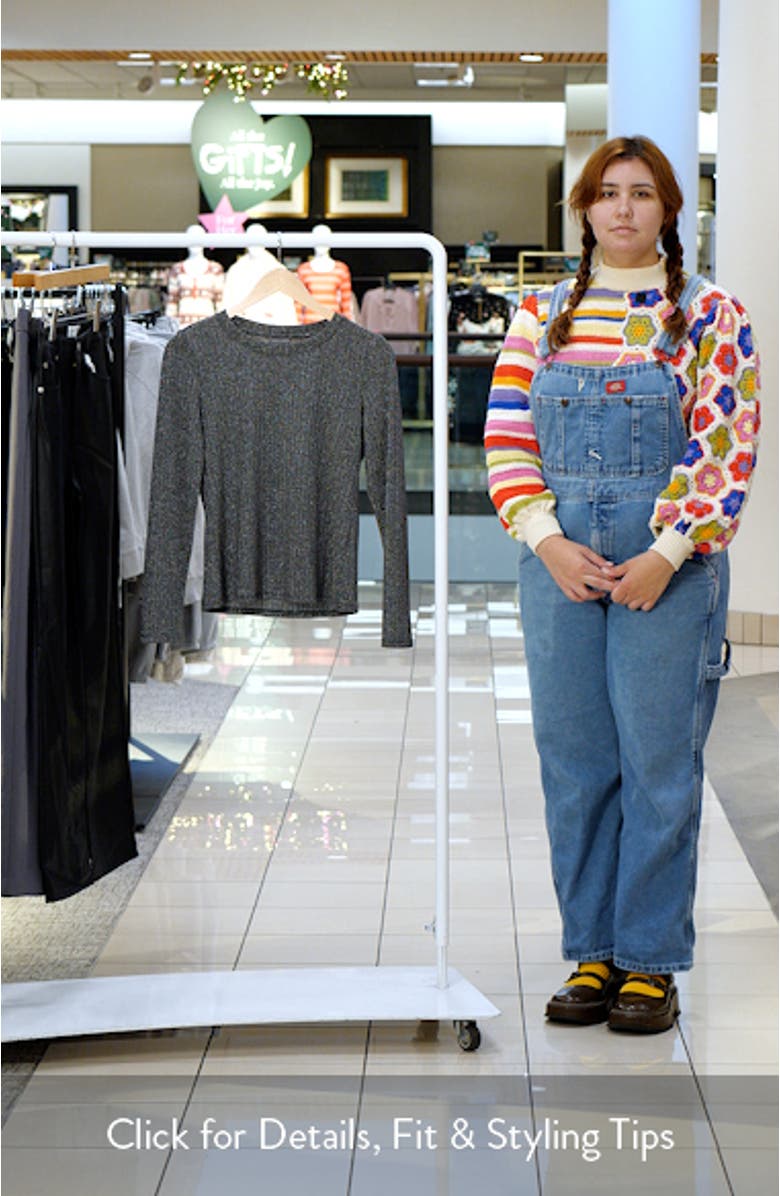 Metallic Long Sleeve Top, sales video thumbnail