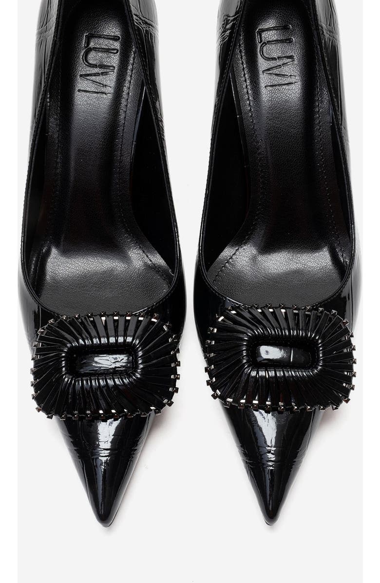 Prologue Shoes Rebel Stiletto Pump, Alternate, color, Black Print