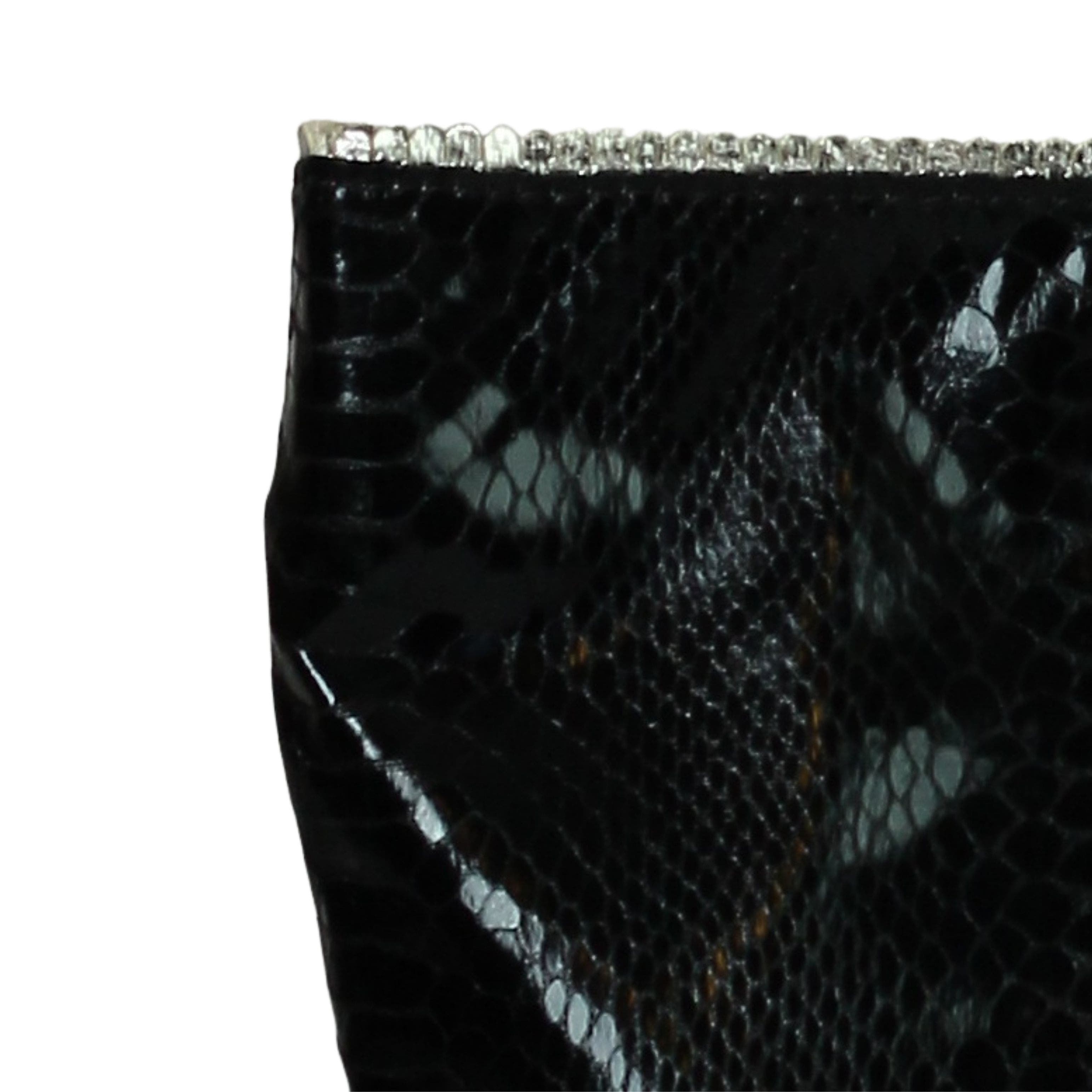 Microfiber Python Tote, Alternate, color, Black