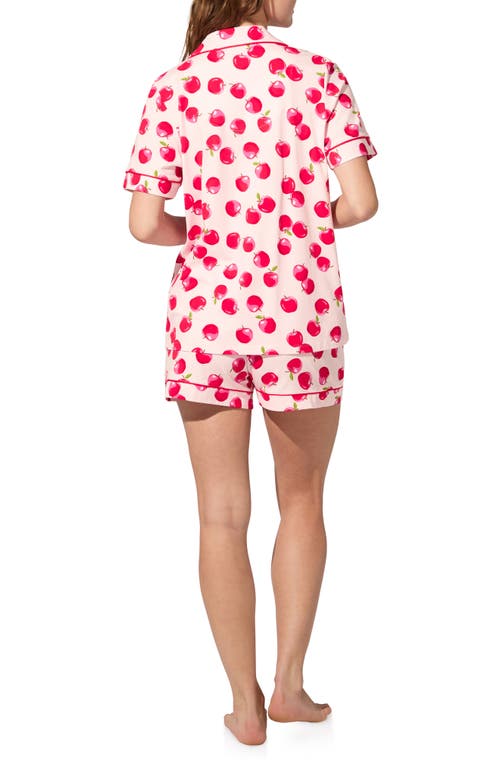 Bedhead Pajamas Print Stretch Organic Cotton Jersey Short Pajamas In Pink