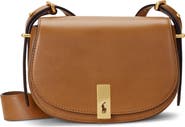 Polo Ralph Lauren Mini Sport Calf Leather Saddle Crossbody Bag
