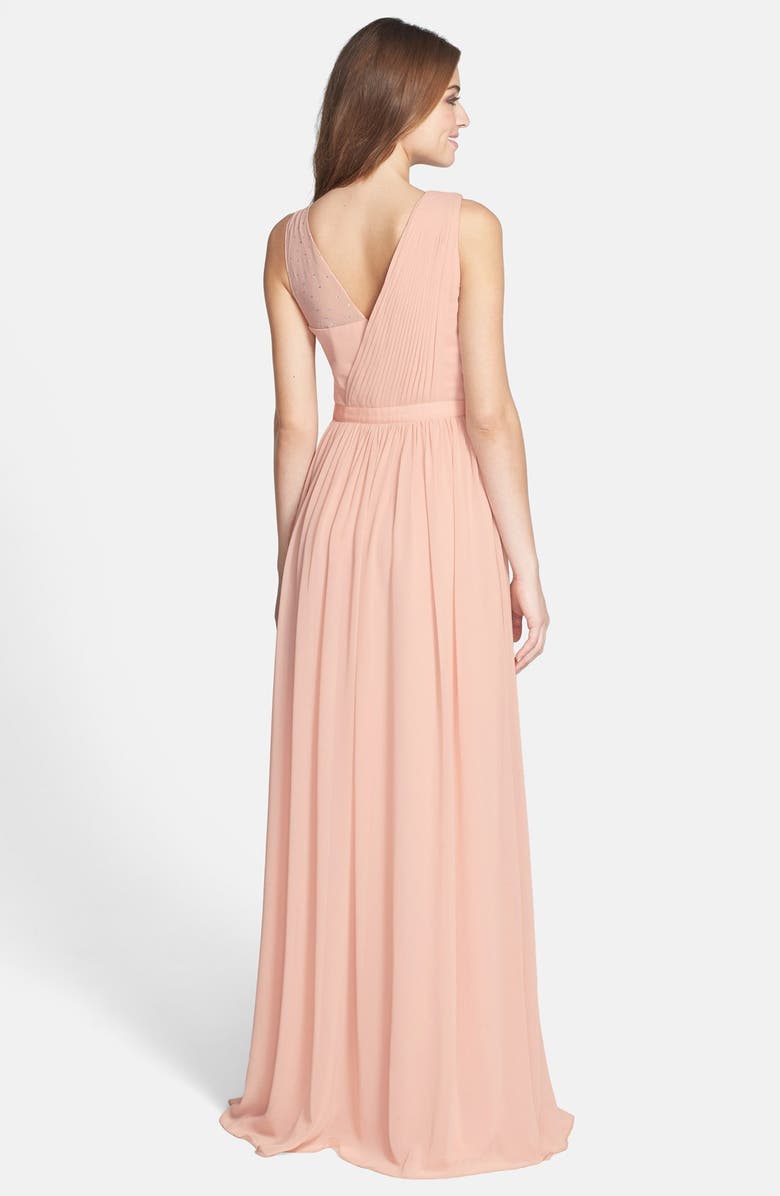 ERIN erin fetherston 'Sandrine' Embellished Chiffon Gown, Alternate, color, 