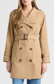 NVLT Belted Double Breasted Trench Coat