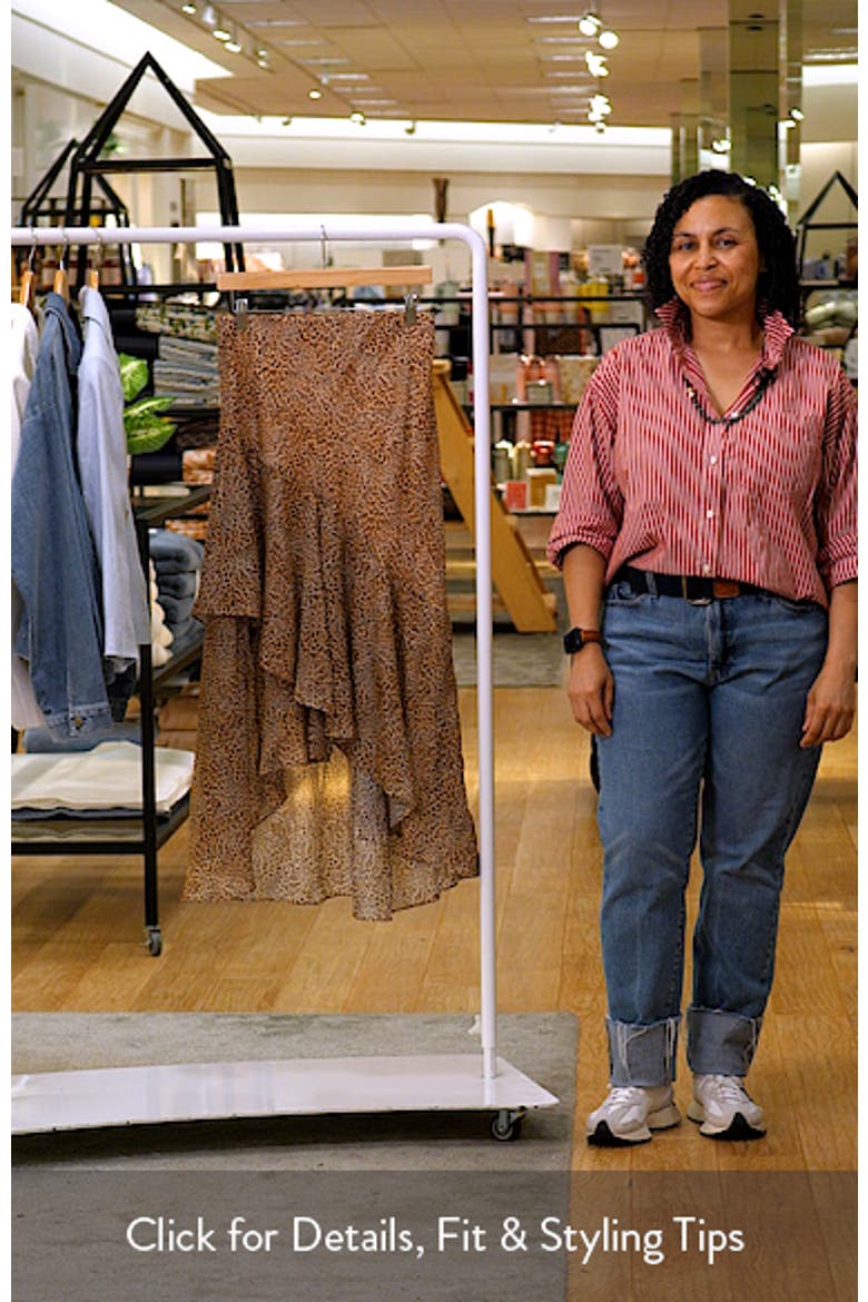 Yazmeena Asymmetric Ruffle Chiffon Skirt video