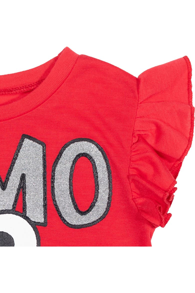 2-Piece T-Shirt and French Terry Shorts Set, Alternate, color, Elmo Red Heather Grey