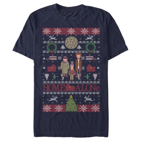 Men's Home Alone Characters Ugly Sweater  Graphic T-Shirt