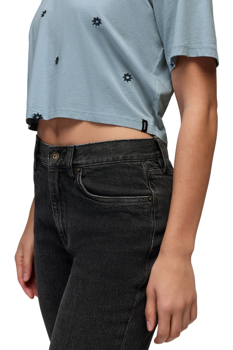 Daisy Embroidered Crop Top, Alternate, color, GLACIER SKIES