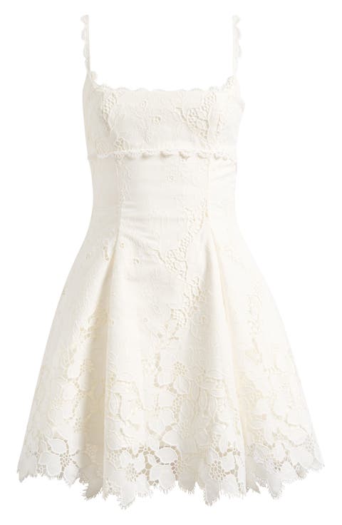 Isla Scalloped Lace Cocktail Minidress