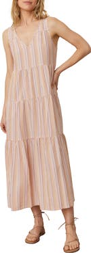 Marine Layer Corinne Stripe Sleeveless Maxi Dress