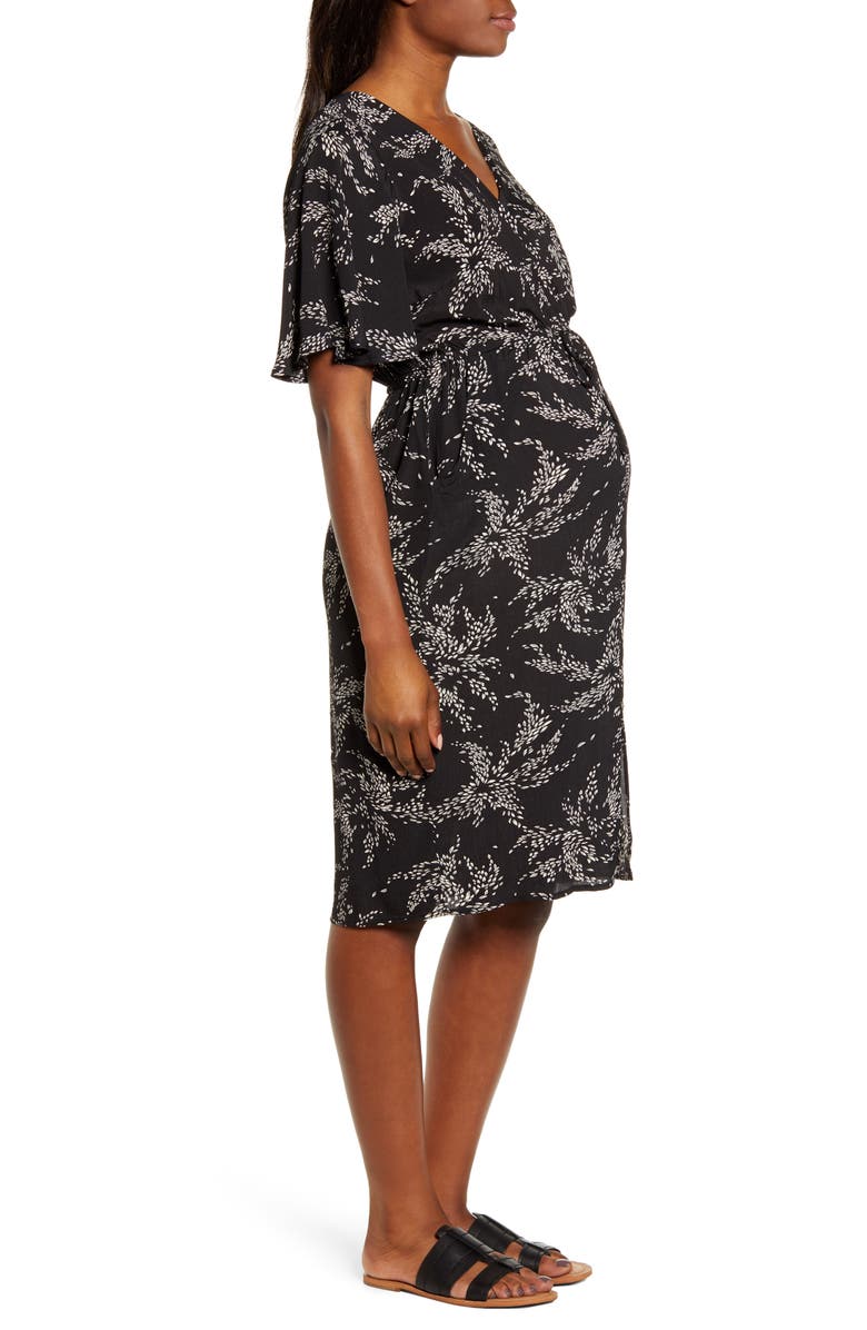 Angel Maternity Bella Maternity/Nursing Dress, Alternate, color, 