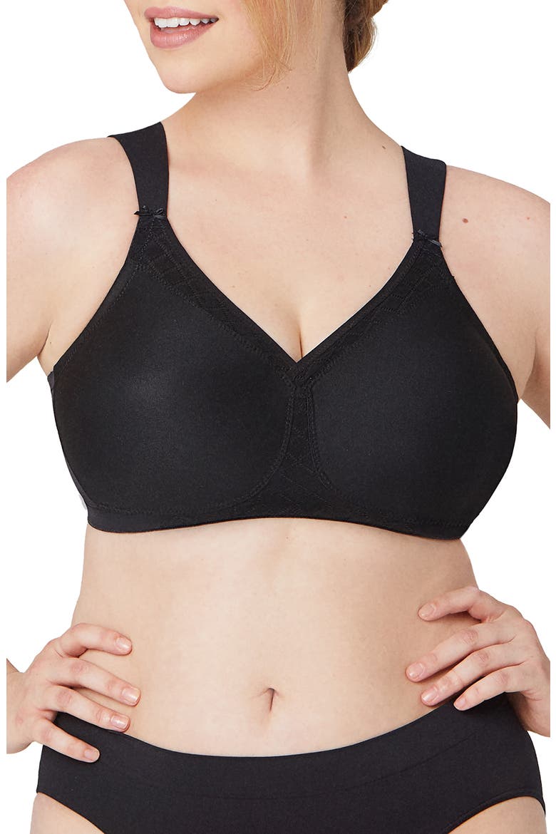 MagicLift® Seamless Support T-Shirt Bra, Main, color, BLACK