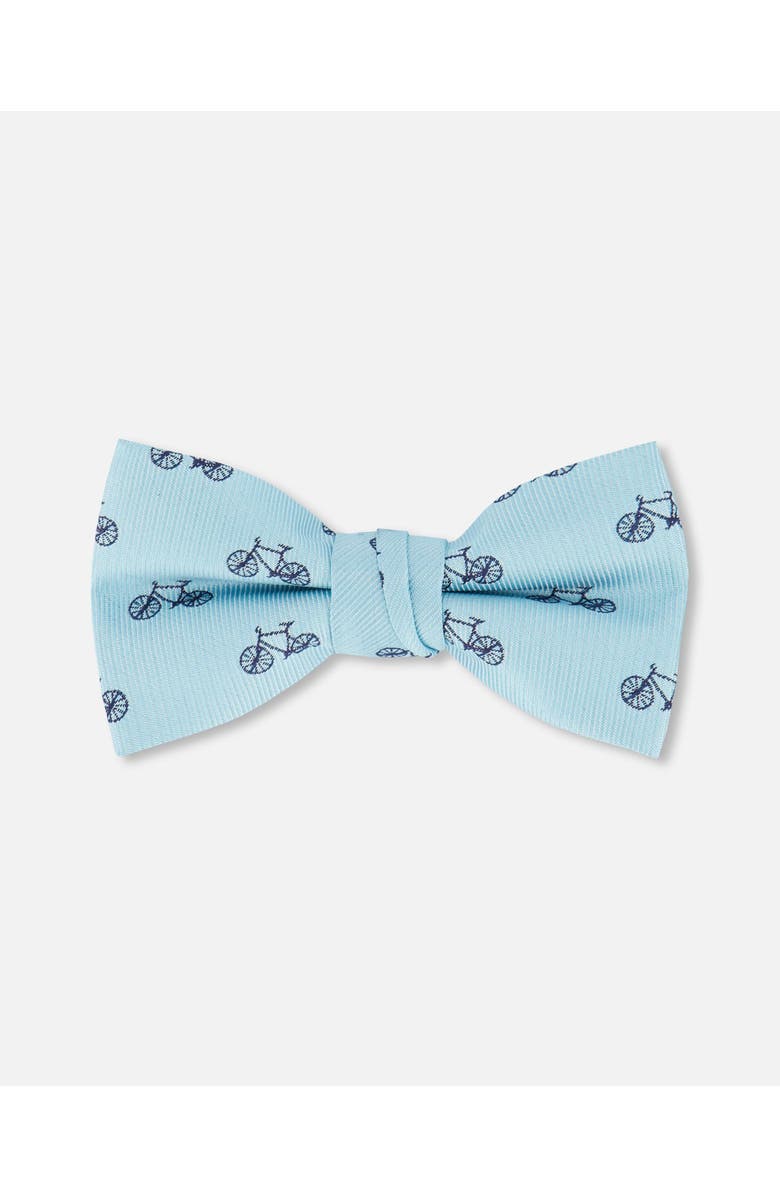 Deux par Deux Boy's Bow Tie Pale Blue With Bicycle, Main, color, Pale Blue With Bicycle