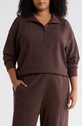 Eileen Fisher High Collar Henley Top