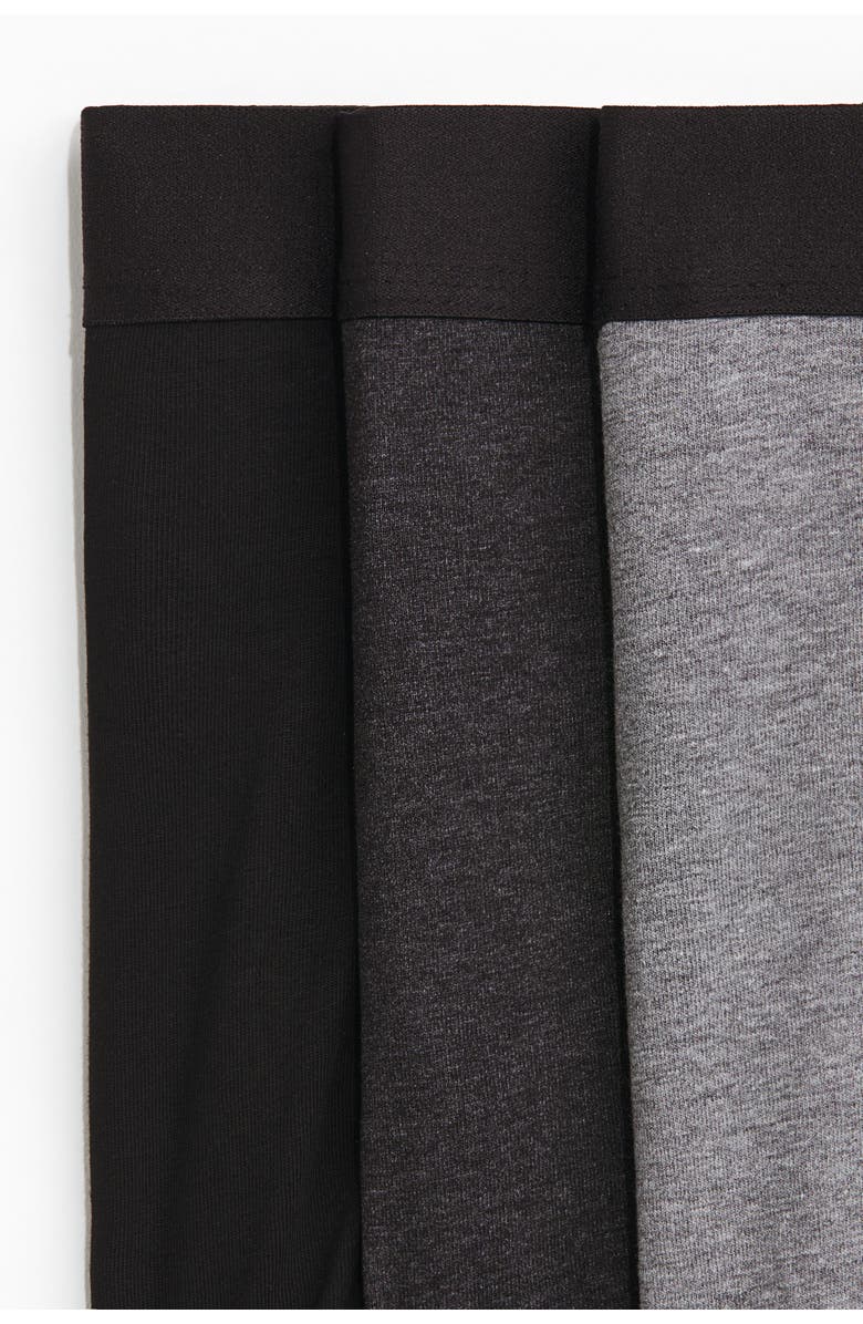 H&M 5-pack Short Trunks With Lycra<sup>®</sup>, Alternate, color, Dark Gray Melange/Black