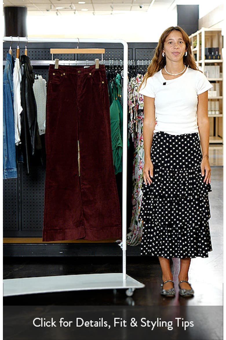 Skylar High Waist Corduroy Flare Pants video