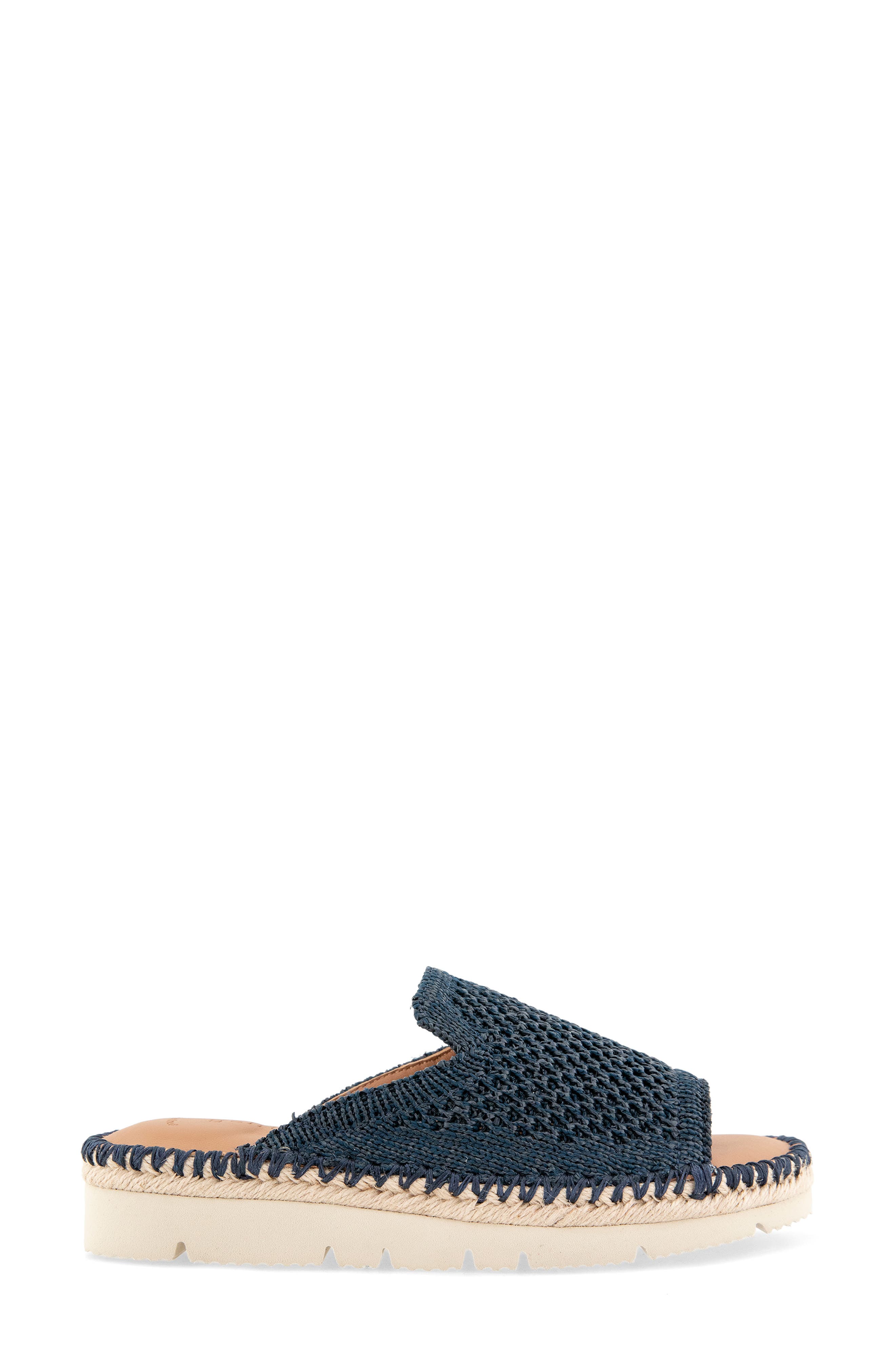 Leilani Slide Sandal, Alternate, color, NAVY KNIT