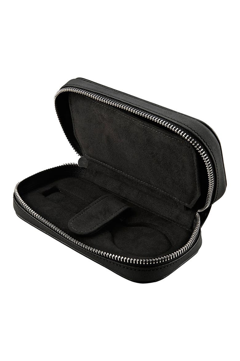 Philipp 2 Piece Watch Zip Case, Alternate, color, Black