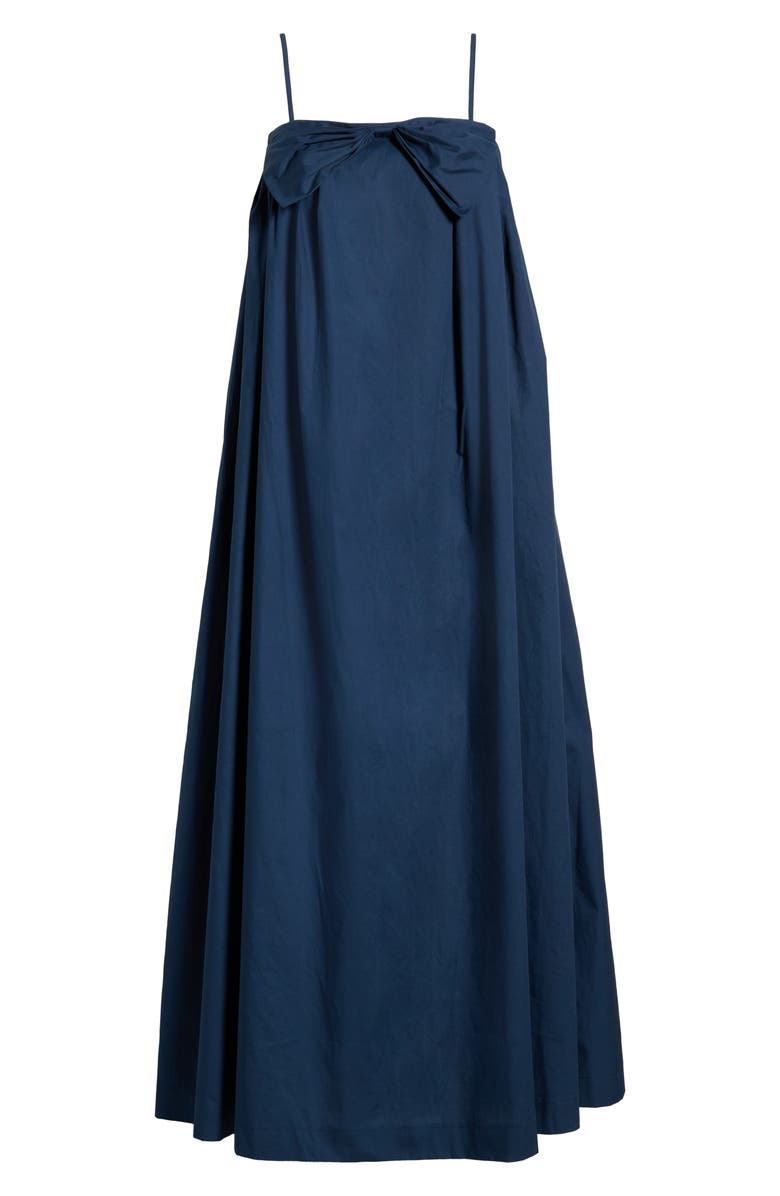 SUGARLIPS Melly Pleated Bow Maxi Dress, Main, color, 