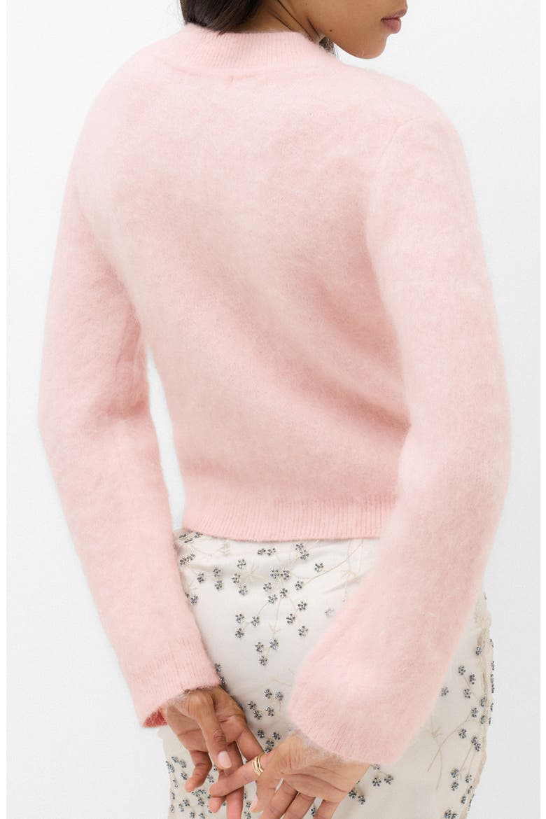 V-Neck Sweater, Alternate, color, PALE PINK