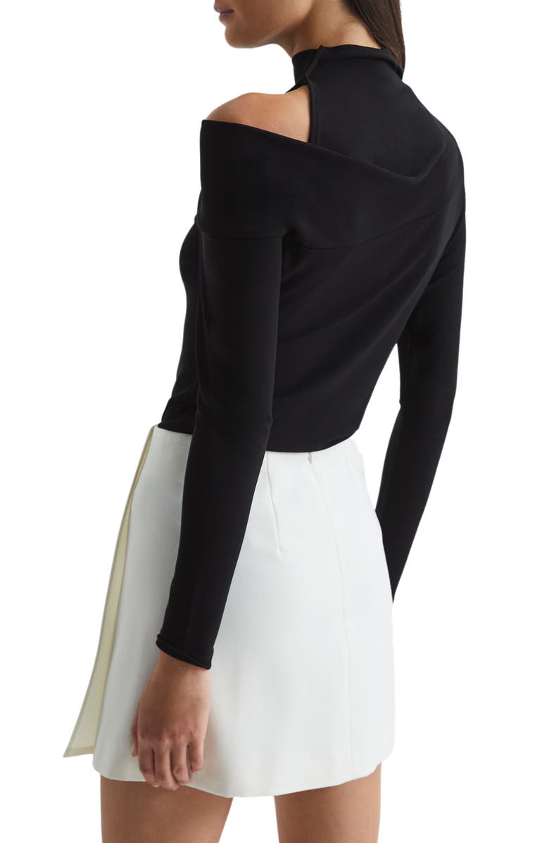 Reiss Amy Cutout Shoulder Mock Neck Top, Alternate, color, 